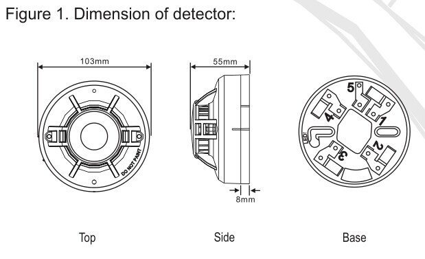 4-Wire Smoke Detector with Relay Output YT142