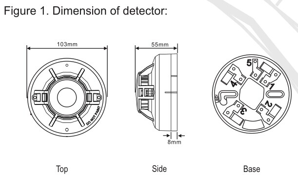 4-Wire Smoke & Heat Detector with Relay Output FT143