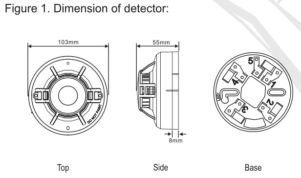 4-Wire Heat Detector with Relay Output  WT145